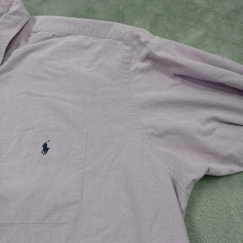 Ralph Lauren Shirt‎ Mens XXL Purple Big Shirt Oversized Button Up Preppy